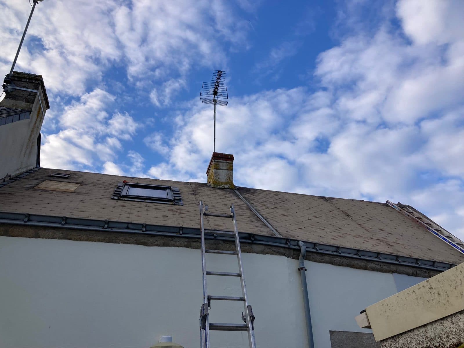 Vue de chantier de couverture